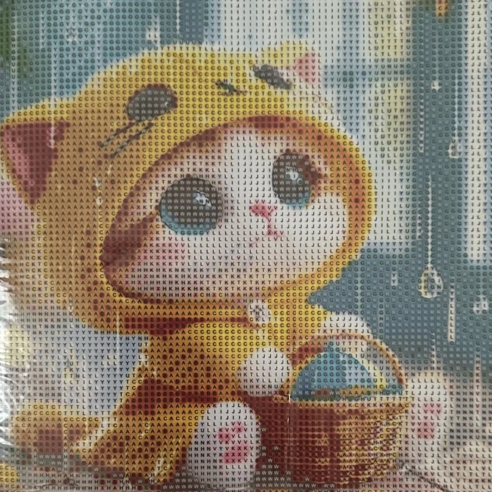 Host Support Diamond Art Kit. Pretty Kitty in Hoodie.